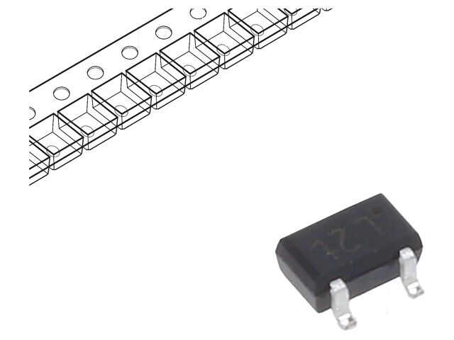 Diode: TVS netwerk; 6,8V; 2,5A; 30W; SOT353 Diode: TVS netwerk; 6,8V; 2,5A; 30W; SOT353